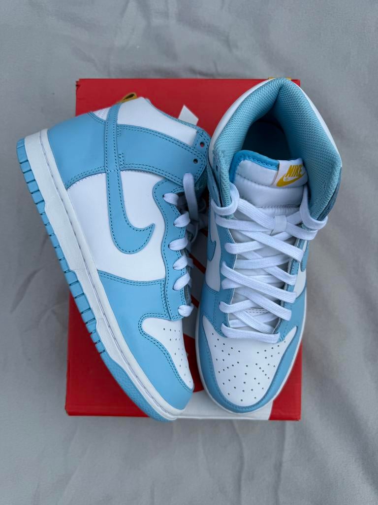 Nike Dunk High Blue Chill - Maat 40.5, --, Blauw, Nieuw, Ophalen of Verzenden