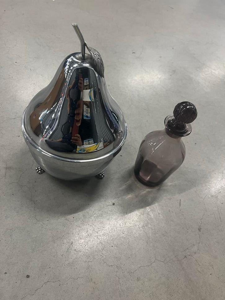 Drankset Peer Vorm - Vintage Stijl, Huis en Inrichting, Woonaccessoires | Kandelaars en Kaarsen, Zo goed als nieuw, Minder dan 25 cm