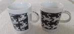 Twee M.C. Escher mokken, Ophalen, Zo goed als nieuw, Overige stijlen, Kop(pen) en/of Schotel(s)
