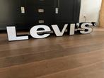 Levi’s lichtbak lang 154cm reclame, Verzamelen, Ophalen, Lichtbak of (neon) lamp