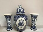 Delf blauw zgn kaststel, Antiek en Kunst, Antiek | Vazen, Ophalen