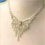 mooie luxe strass ketting met een vlinder er in, Sieraden, Tassen en Uiterlijk, Kettingen, Overige materialen, Verzenden, Met strass