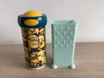 Mepal Minion drinkbeker school, difrax pakjeshouder kind, Ophalen of Verzenden, Zo goed als nieuw, Beker of Kan