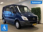 Mercedes-Benz Sprinter L1H1 Rolstoelbus Automaat (airco), Auto's, Bestelauto's, Automaat, Gebruikt, Blauw, Bedrijf
