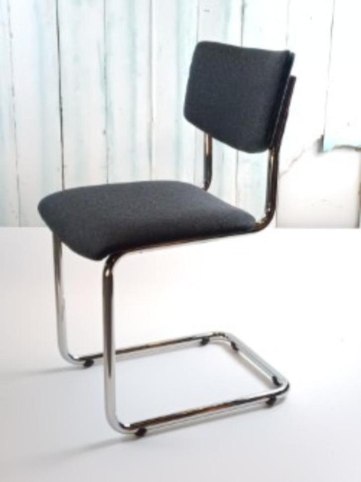 stoel in Gispen stijl, Huis en Inrichting, Stoelen, Zo goed als nieuw, Vijf, Zes of meer stoelen, Metaal, Stof, Overige materialen