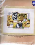 Cado vervaco borduurpakket collage exotische dieren, Ophalen of Verzenden, Nieuw, Handborduren, Borduurpakket