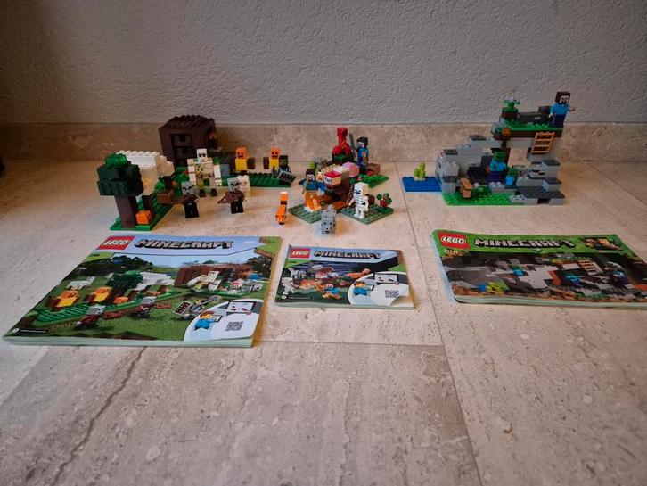 LEGO Minecraft Sets: 21159, 21177, 21162, 21141, Kinderen en Baby's, Speelgoed | Duplo en Lego, Gebruikt, Lego, Complete set, Ophalen of Verzenden