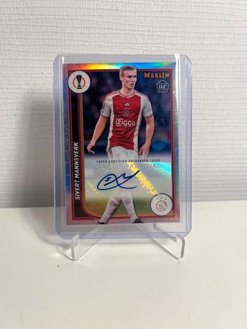 Sivert Mannsverk base autograph (topps merlin, Ajax) beschikbaar voor biedingen