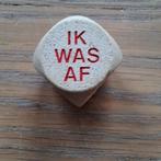 Houten dobbelsteen ik was af jij was af, Ophalen of Verzenden, Zo goed als nieuw