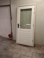 Nette hardhouten buitendeur achter/schuurdeur met kozijn, Doe-het-zelf en Verbouw, Ophalen