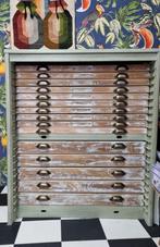 Oude letterkast met vintage look., Ophalen of Verzenden