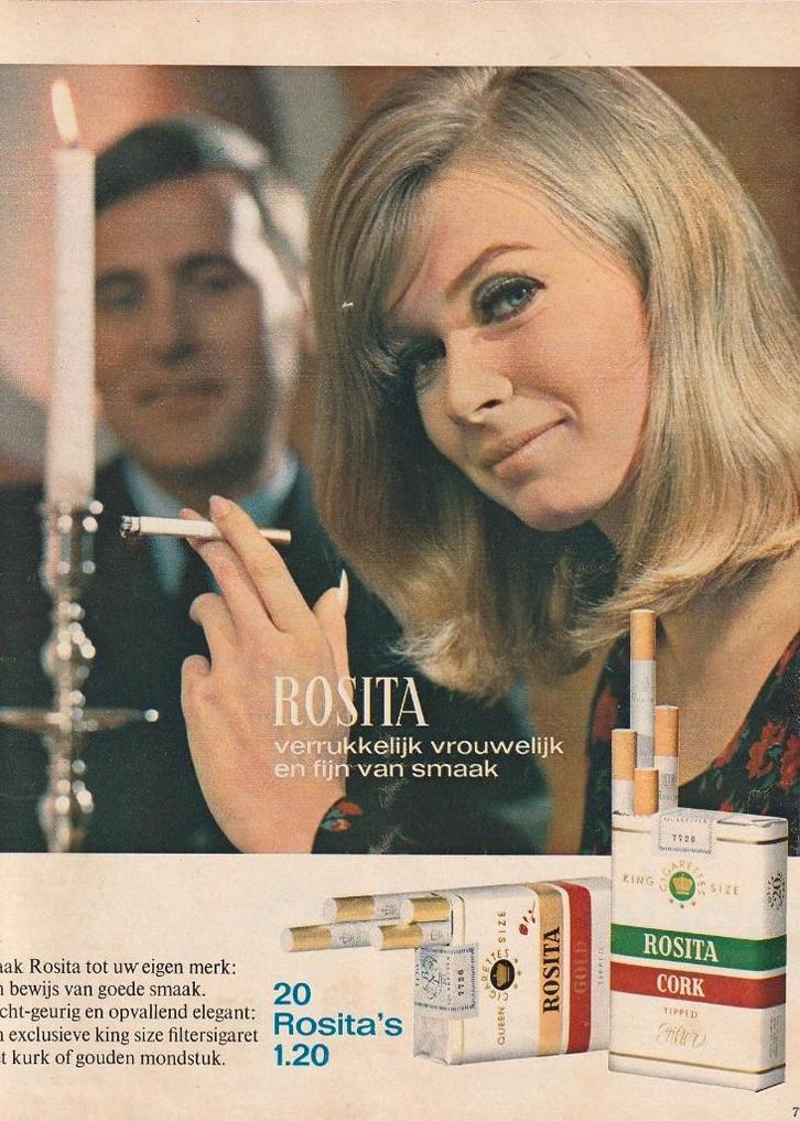 Retro reclame 1967 Rosita sigaretten bewijs van goede smaak, Verzamelen, Retro, Overige typen, Verzenden