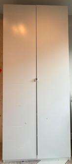 Witte Pax kast, 230 cm hoog, 100 breed 60 diep., Ophalen, Met plank(en), 200 cm of meer, Ikea Pax kast