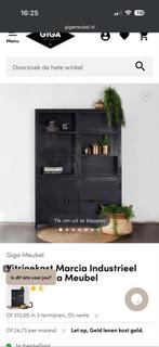 Stalen Kast - Industrieel Design - ZGAN, Ophalen, Met plank(en), 100 tot 150 cm, Zo goed als nieuw