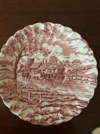 Rood Engelse gebaksbordjes‼️, Antiek en Kunst, Antiek | Servies los, Ophalen of Verzenden