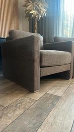 Twee Rolf Benz design fauteuils met zilveren omlijsting, Huis en Inrichting, Fauteuils, Ophalen, Zo goed als nieuw, 75 tot 100 cm