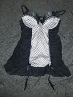 Mooie babydoll, Verzenden, Zwart, Body of Korset