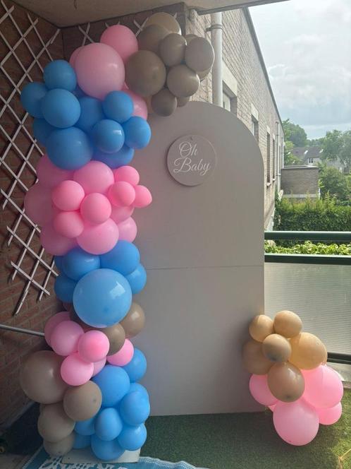 ballonnen gender reveal backdrop, Hobby en Vrije tijd, Feestartikelen, Nieuw, Versiering, Geboorte of Huwelijk, Ophalen