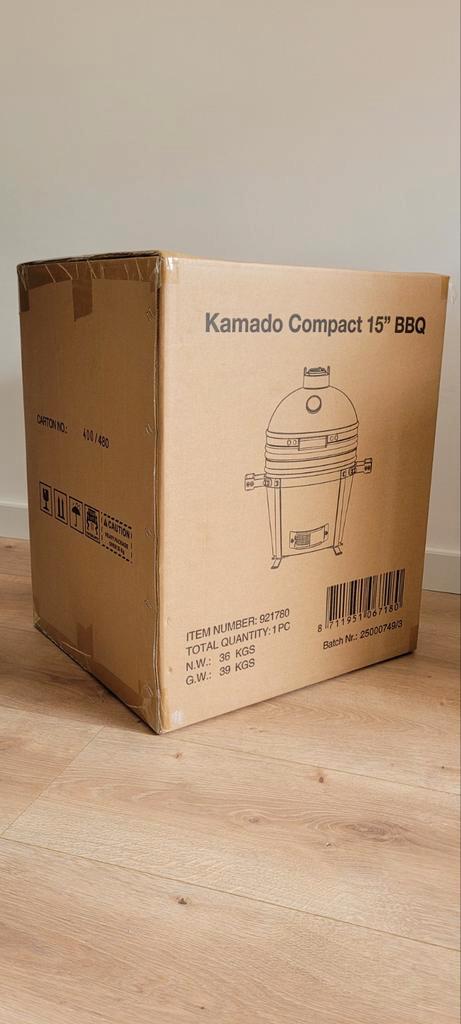 Kamado Compact 15'' BBQ. Nieuw in doos!, Tuin en Terras, Houtskoolbarbecues, Nieuw, Ophalen