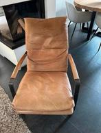 Leren Stoel met Armleuningen, Ophalen, Gebruikt, Minder dan 75 cm, Leer