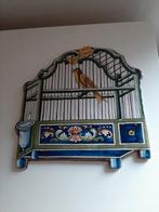 Tegeltableau Vogel in Kooi, Ophalen of Verzenden