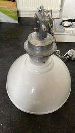 industriële lamp, hanglamp wit,, Ophalen, Zo goed als nieuw, Metaal, Minder dan 50 cm