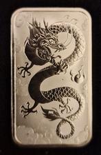 1 oz Australian Dragon Zilver Baar 2019, Postzegels en Munten, Edelmetalen en Baren, Ophalen of Verzenden, Zilver