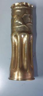 Oude koperen huls vaas, Antiek en Kunst, Antiek | Koper en Brons, Ophalen of Verzenden