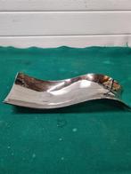 Decoratie schaal zilver kleurig golvend, Huis en Inrichting, Woonaccessoires | Schalen en Manden, Ophalen of Verzenden, 'T Olde Gre-j