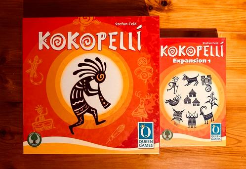Kokopelli + Kokopelli Expansion (New/Engels), Hobby en Vrije tijd, Gezelschapsspellen | Bordspellen, Zo goed als nieuw, Een of twee spelers