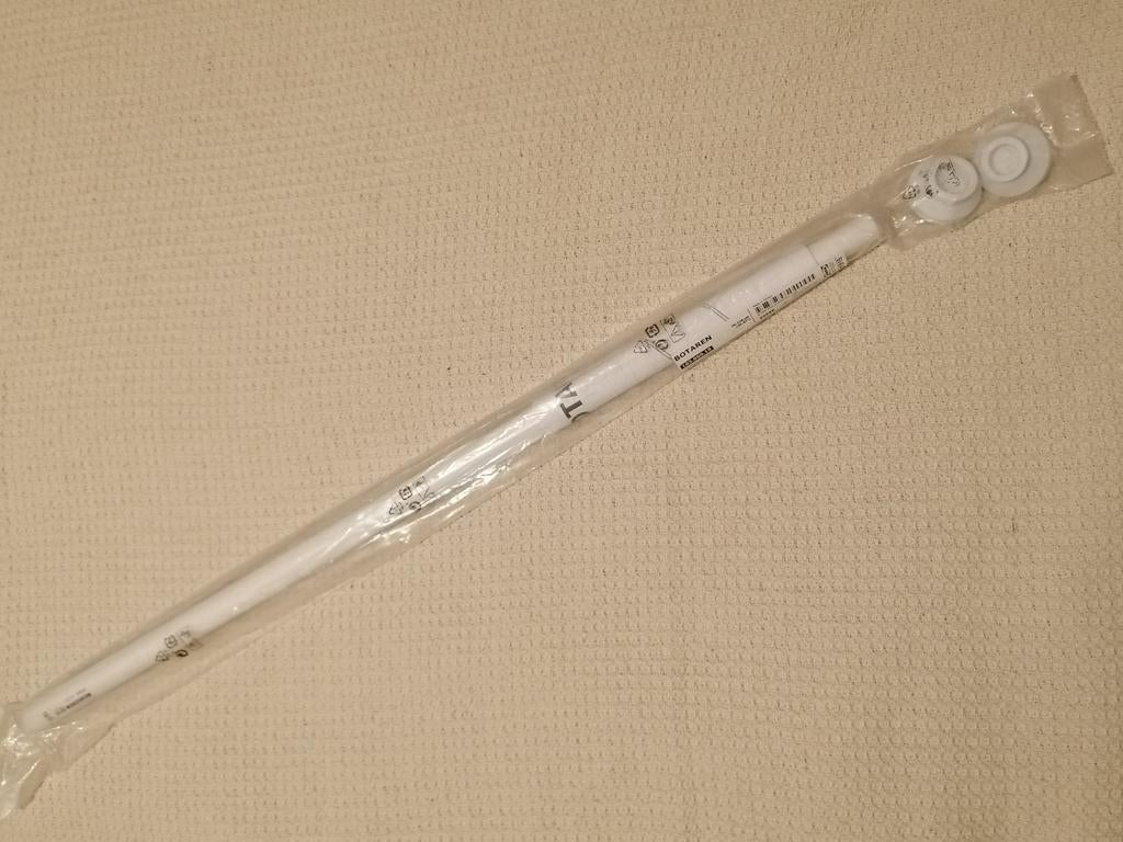 Douchegordijnstang 70-120 cm wit, Ophalen, Nieuw, Wit, 100 tot 150 cm