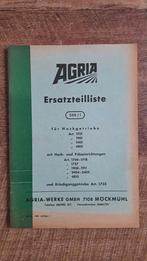 AGRIA onderdelenlijst van AGRIA aanbouwfrees, frezen, Ophalen of Verzenden, Zo goed als nieuw, Catalogus