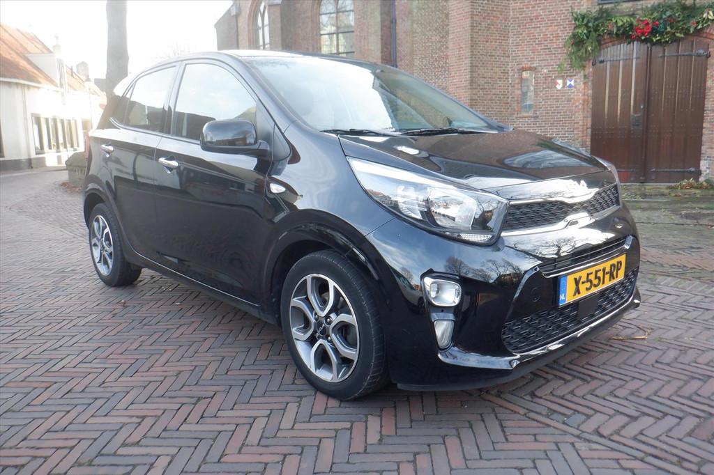 Kia Picanto 1.0 DPi AMT 67pk 5-zits GT-Line, 12 maanden, Stof, Gebruikt, Zwart