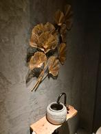 Goudkleurige planten wanddecoratie, Ophalen, Metaal, Decoratieobject, Modern