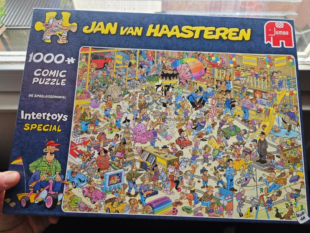 Jan van Haasteren 1000+ Comic Puzzle - De Speelgoedwinkel, Kinderen en Baby's, Speelgoed | Kinderpuzzels, Ophalen, Meer dan 50 stukjes