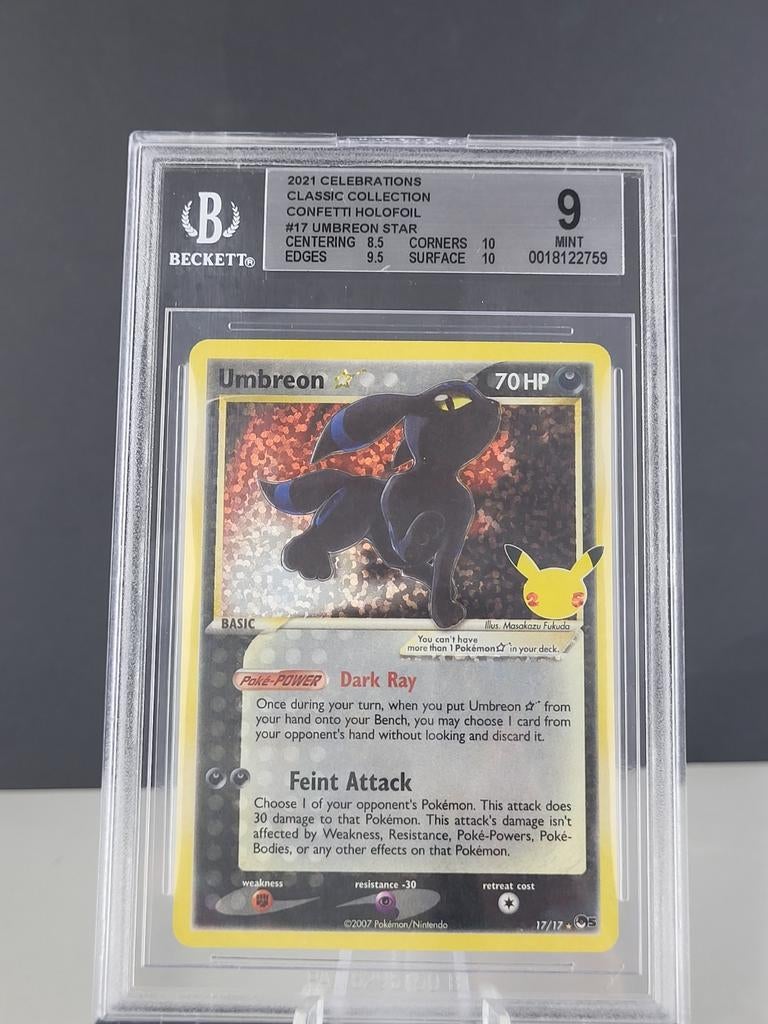 Umbreon Gold Star - POP5 17/17 Celebrations, Verzenden