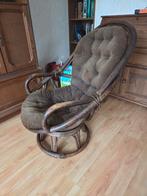 Vintage retro rotan Manou bruin ribfluwel stof
Opknapper, Ophalen, Gebruikt, Minder dan 75 cm, Stof