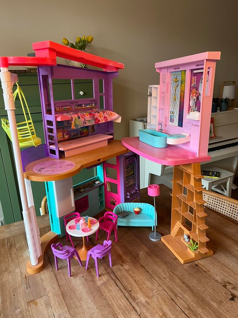 Barbie Malibu huis, Ophalen of Verzenden, Zo goed als nieuw, Poppenhuis