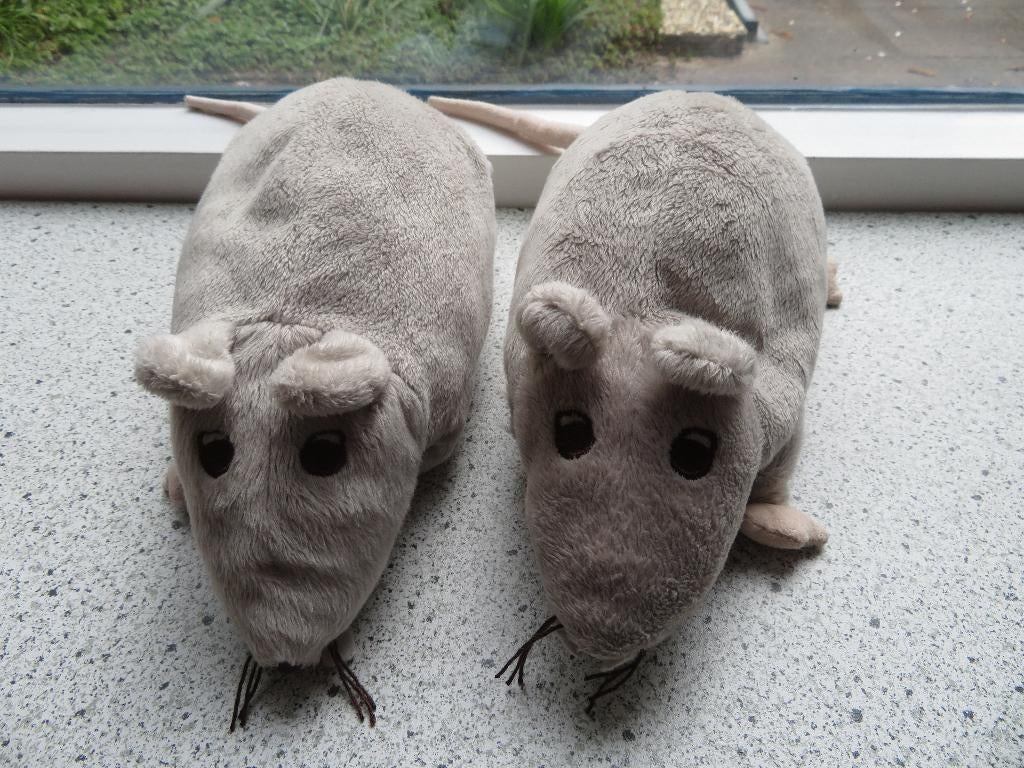 Dikke Rat van IKEA Gosig Ratta grijs grijze muis velours, IKEA, Overige typen, Grijs, Ophalen of Verzenden