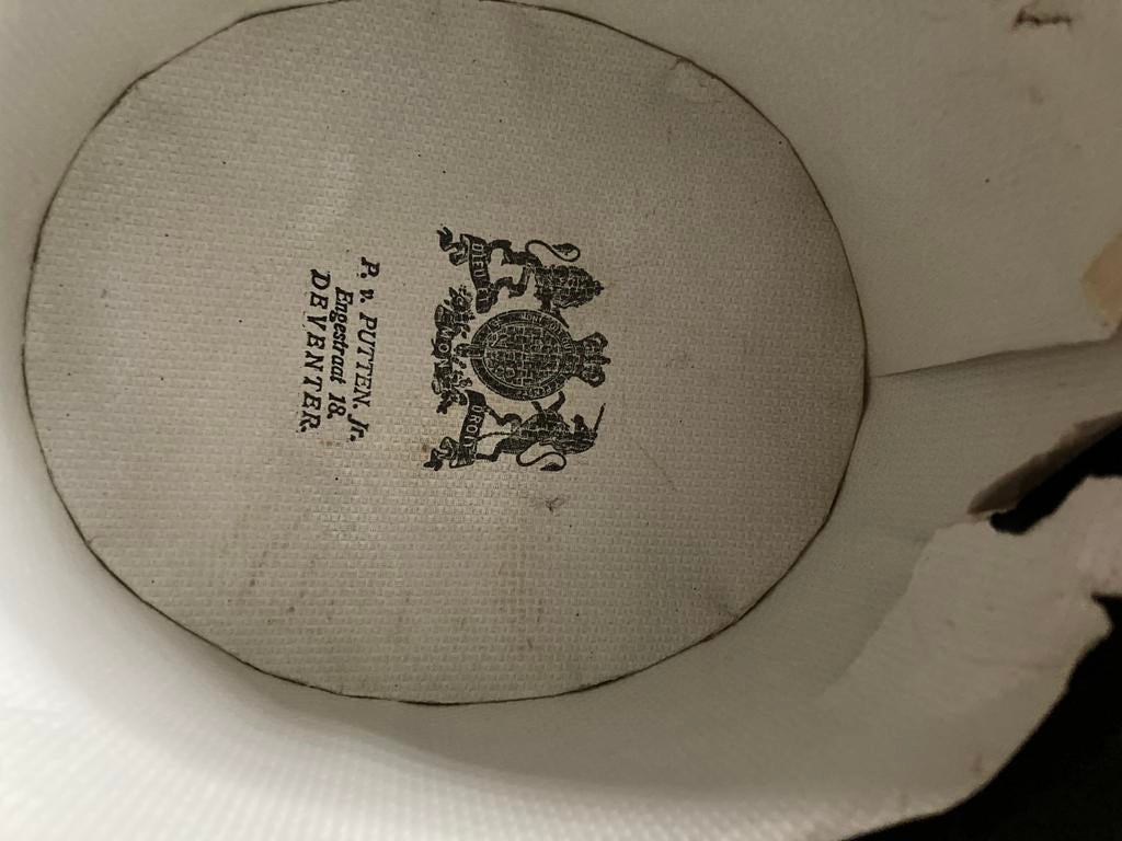 Antieke Hoge Hoed van P.V. Putten Jr. Deventer, Antiek en Kunst, Ophalen, Heren