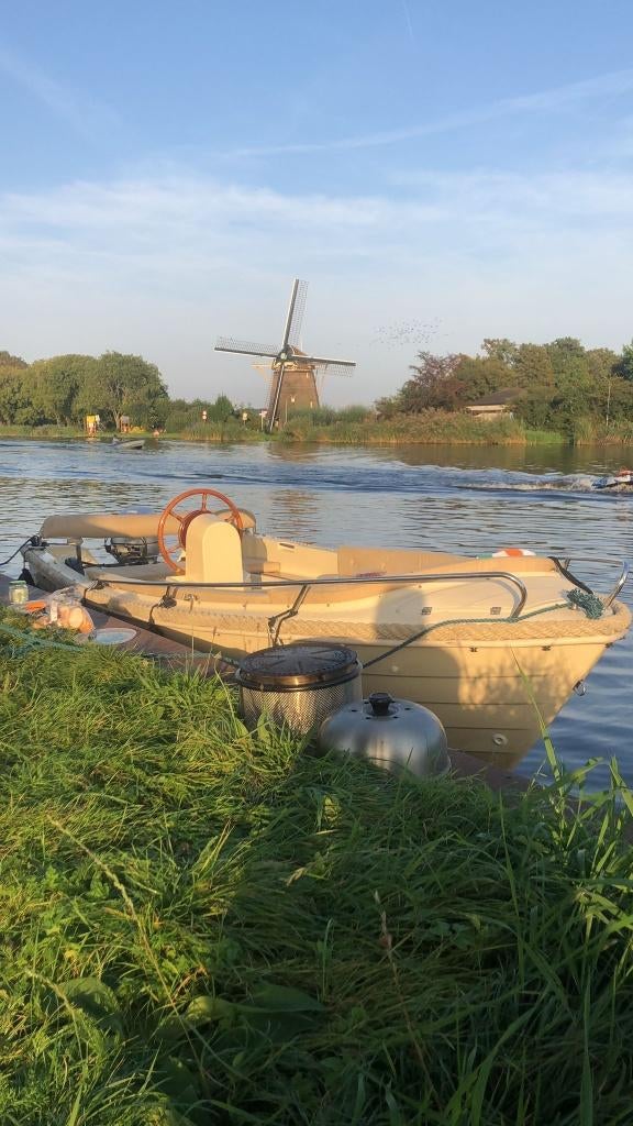 Corsiva 470 sloep met 9.9PK Honda buitenbootmotor, Watersport en Boten, Ophalen, Gebruikt, Tot 10 pk, 3 tot 6 meter