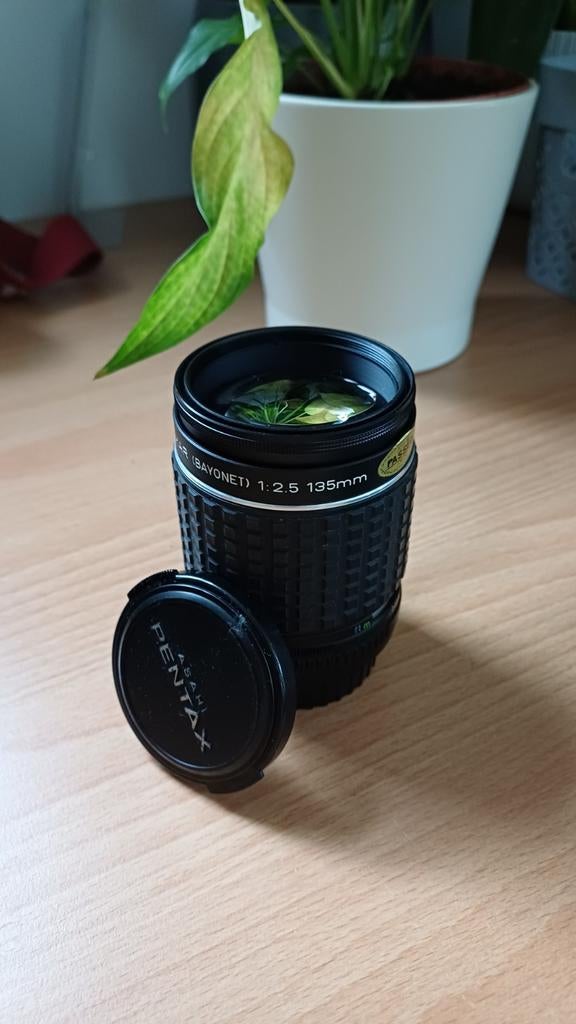 Super takumar 135mm f2.5, pentax K, Ophalen of Verzenden, Zo goed als nieuw, Telelens