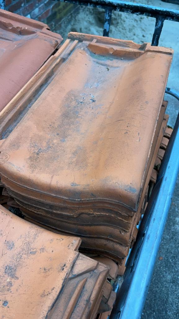 Oud Hollandse dakpannen Paul Teeuwen Tegelen, Doe-het-zelf en Verbouw, Dakpannen en Dakbedekking, Gebruikt, Steen of Klei, Ophalen of Verzenden