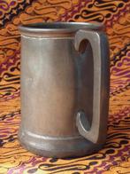 Mooie antieke beker uit Engeland met glazen bodem 12 cm., Antiek en Kunst, Ophalen of Verzenden