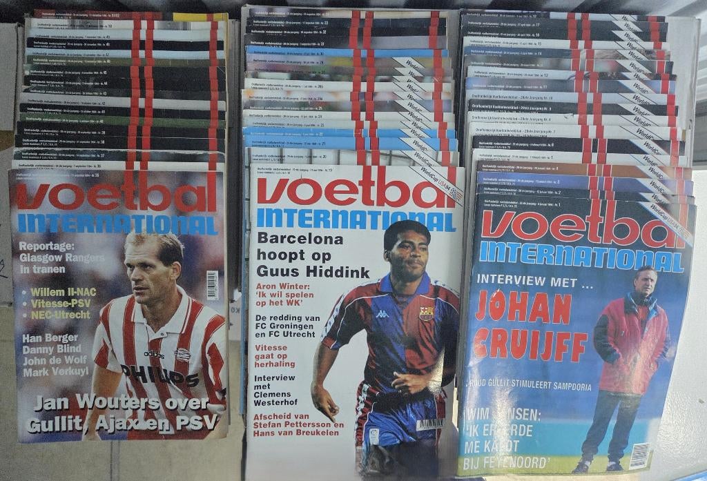 Voetbal International Diverse jaargangen vanaf 1992!, Ophalen, Gebruikt, Overige binnenlandse clubs, Boek of Tijdschrift