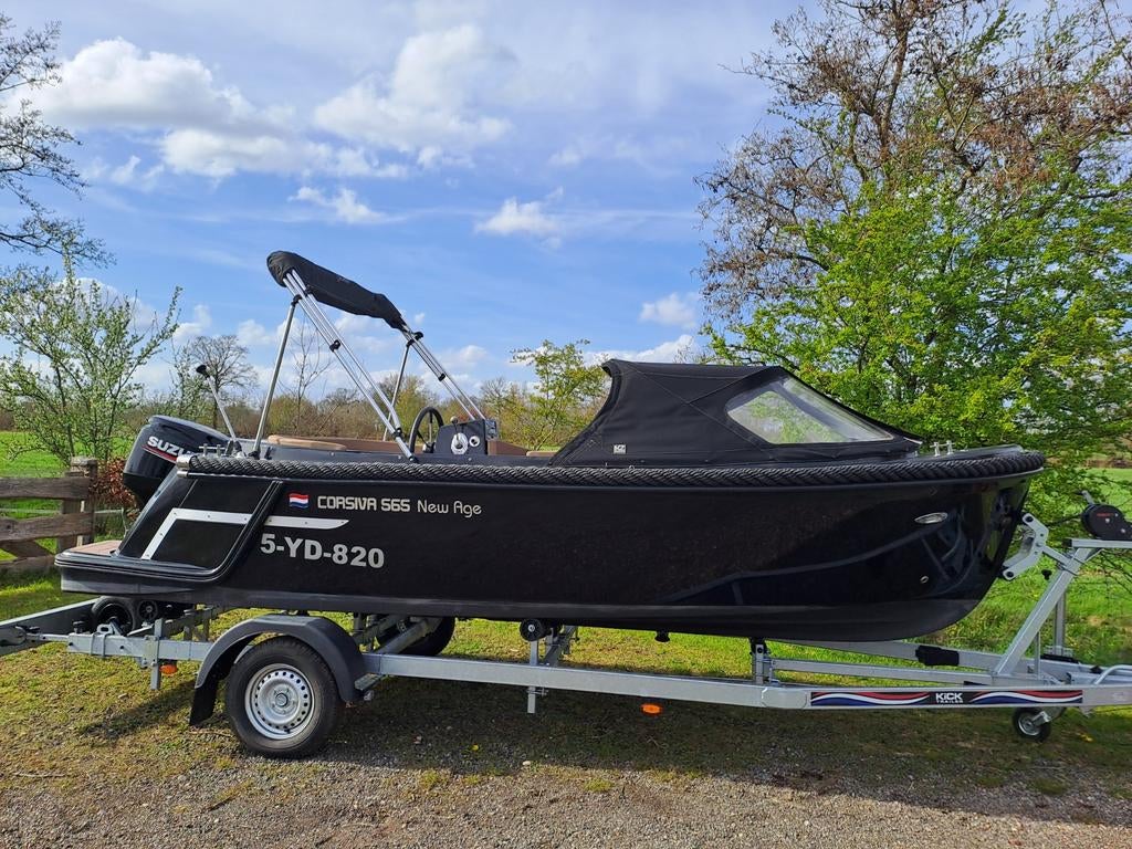 Corsiva 565 New Age Suzuki 60 pk, Watersport en Boten, Ophalen of Verzenden, Zo goed als nieuw, 3 tot 6 meter, Buitenboordmotor