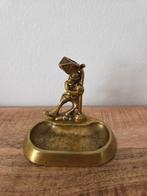 Messing beeldje met schaal, Antiek en Kunst, Ophalen of Verzenden