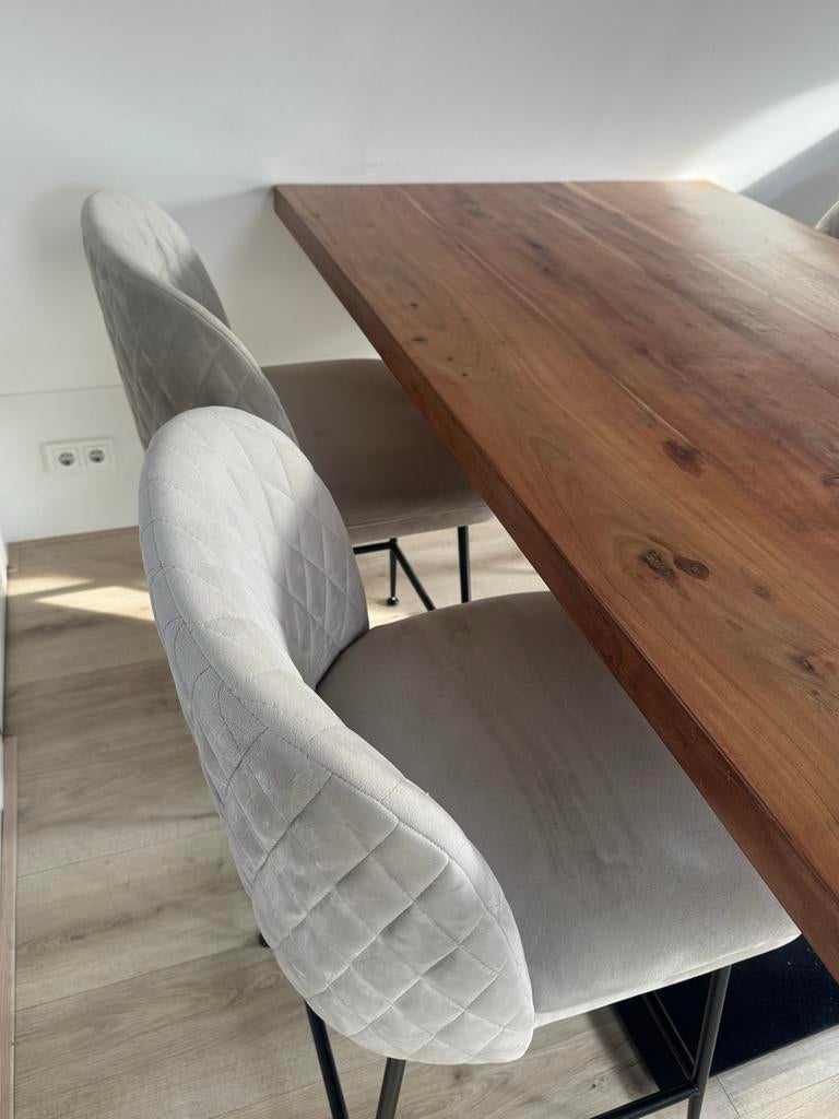 Richmond Barstoelen 4 stuks, Ophalen, Met voetsteun, Zo goed als nieuw, 90 cm of meer