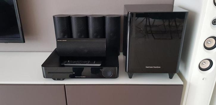 Harman Kardon BDS577 5.1 home cinema set, Audio, Tv en Foto, Home Cinema-sets, Zo goed als nieuw, Blu-ray-speler, 5.1-systeem