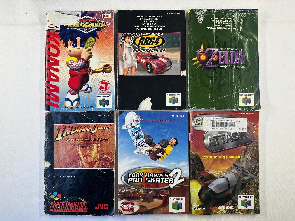 Nintendo 64 handleiding divers 6 stuks gebruikte staat - N64, Spelcomputers en Games, Games | Nintendo 64, Nintendo, Gebruikt